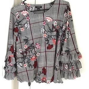 ALFANI blouse with ruffled sleeves